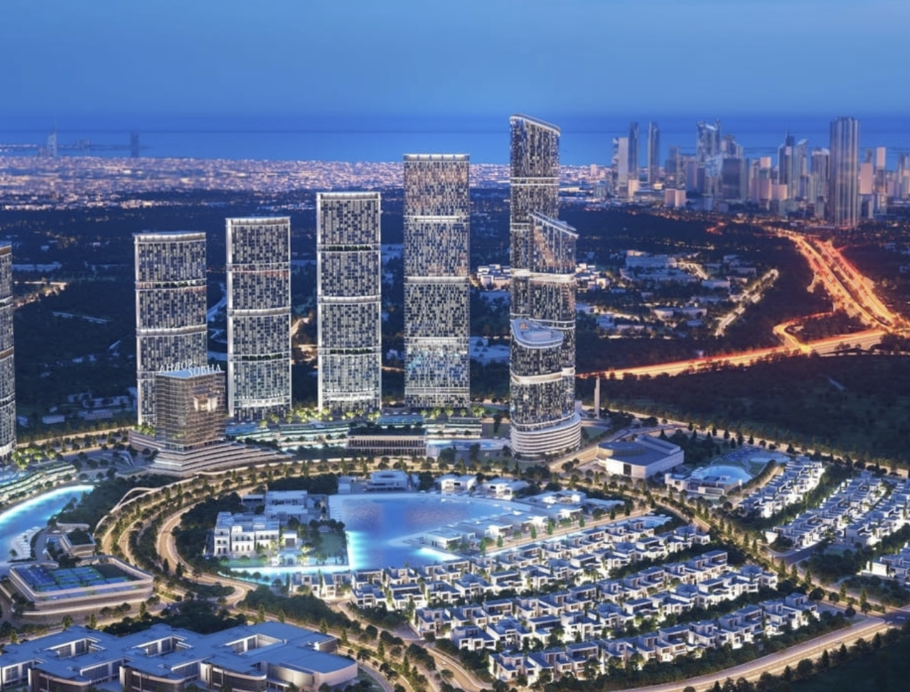 Riverside Crescent Sobha Hartland II — view of the residential complex.