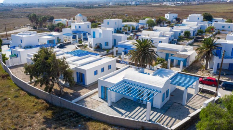 A villa in Santorini