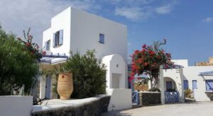 A villa in Santorini